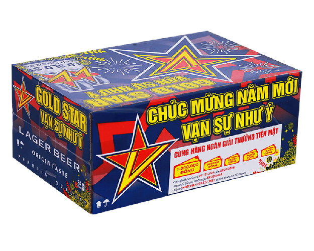 Thùng Gold Star lager sleek - Tết